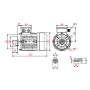 SILNIK ELEKTRYCZNY 0,25kW 400V 1340obr 3FAZOWY